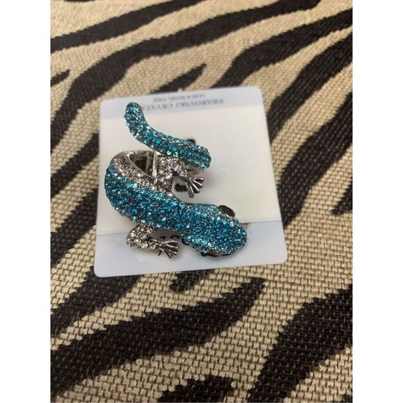 Bling Embellished Salamander Ring - Picture 4 of 5